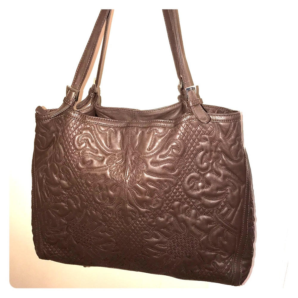 Sondra Roberts Leather Tote + Wallet
